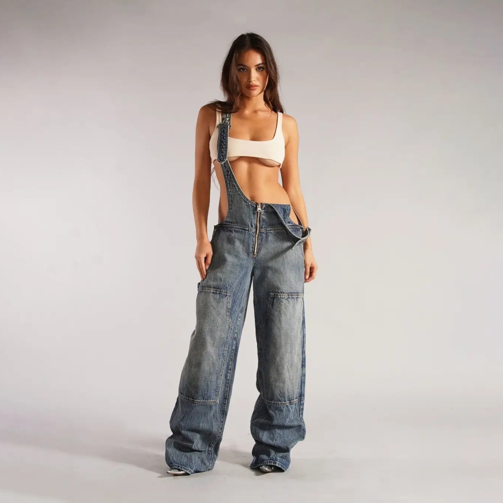NWT UNBRANDED Women's Denim Overalls
